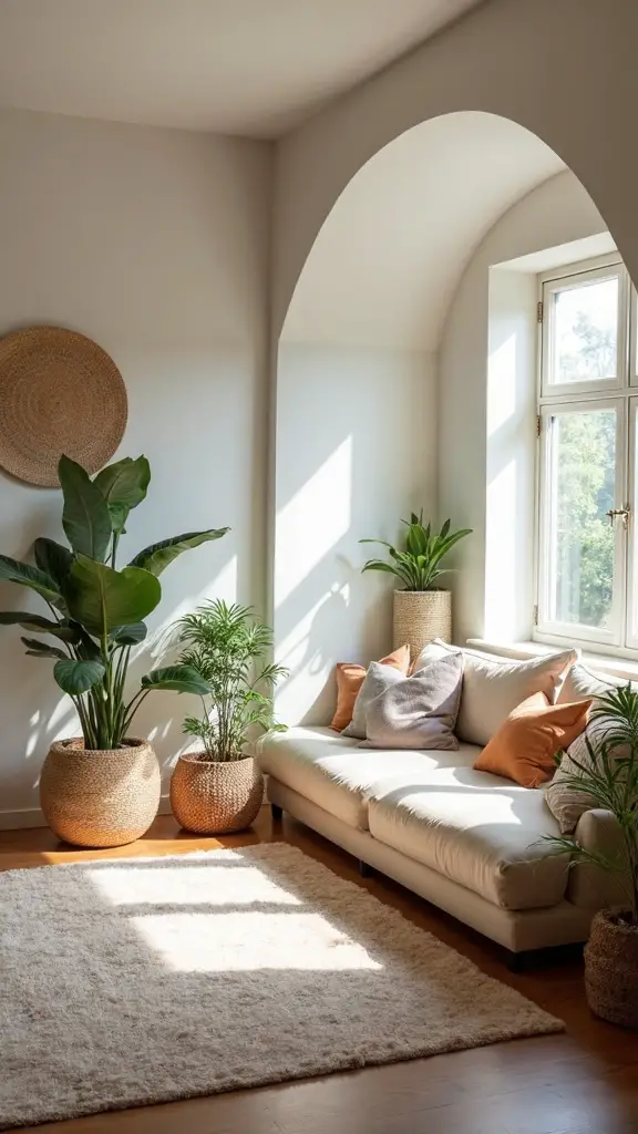 calm peaceful dedicated meditation space