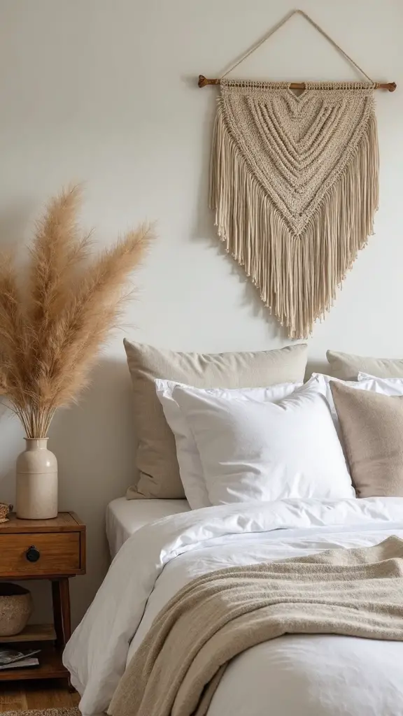 calming boho minimalist bedroom retreat