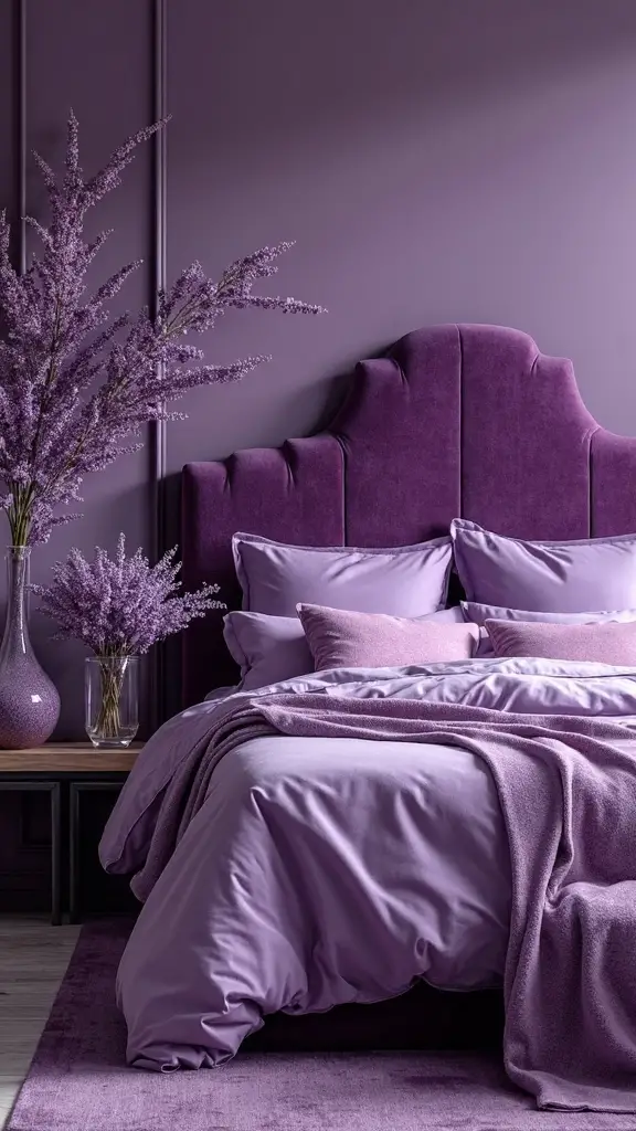 calming botanical purple sanctuary retreat