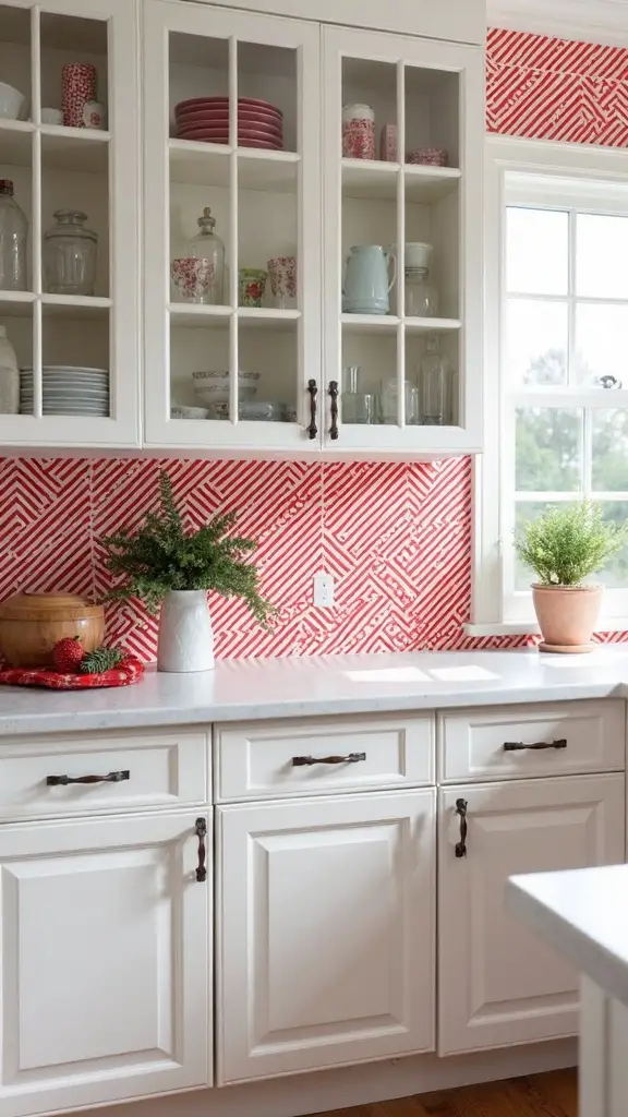 candy cane decorative washi tape stripes