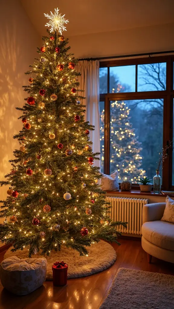 centerpiece holiday living room design