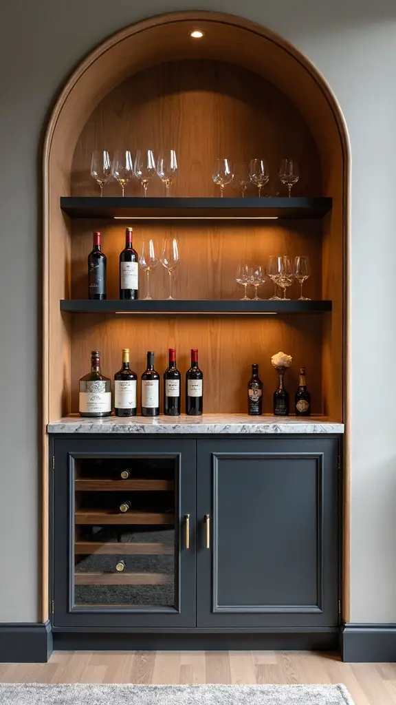 chic mini bar entertainment hub
