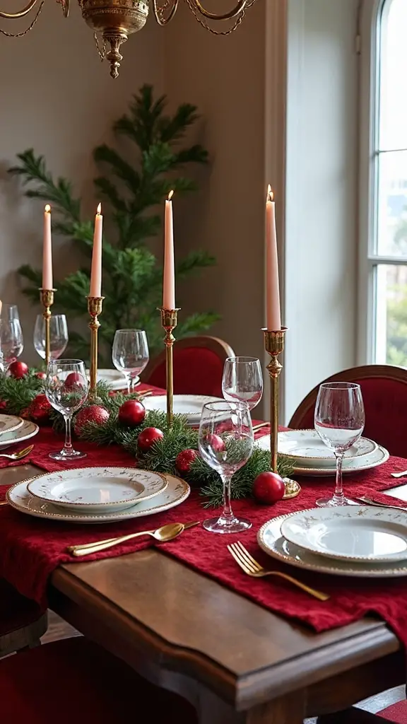 christmas kitchen table decor