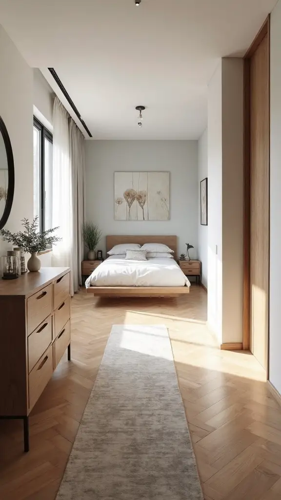 clear pathways minimal furniture