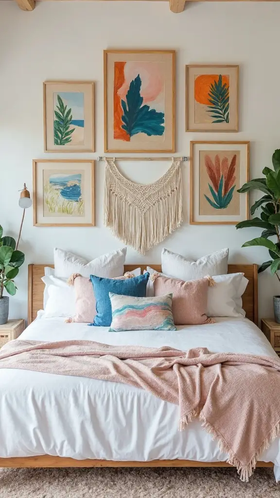 coastal boho abstract art gallery