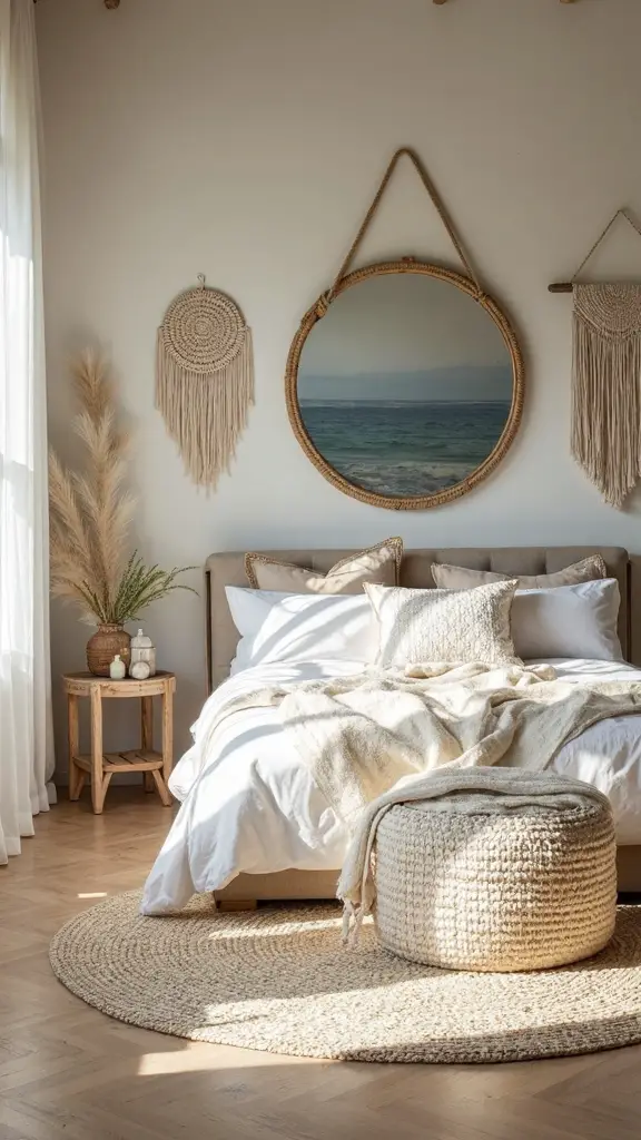 coastal boho nautical mirror charm