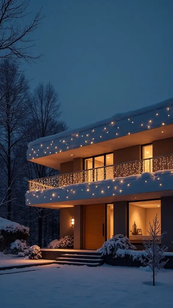 cohesive roofline lighting arrangements