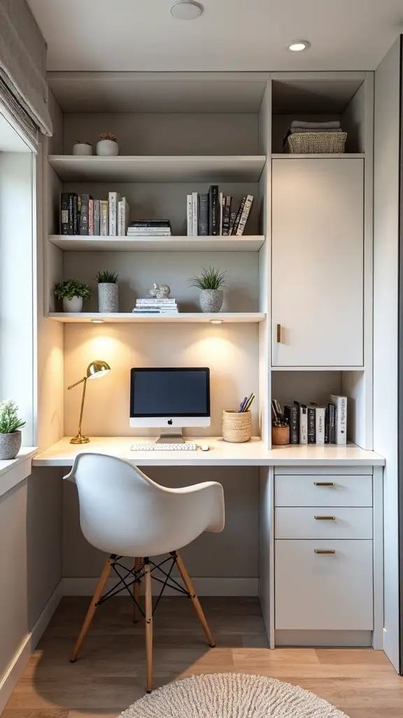 compact multi functional home office transformation