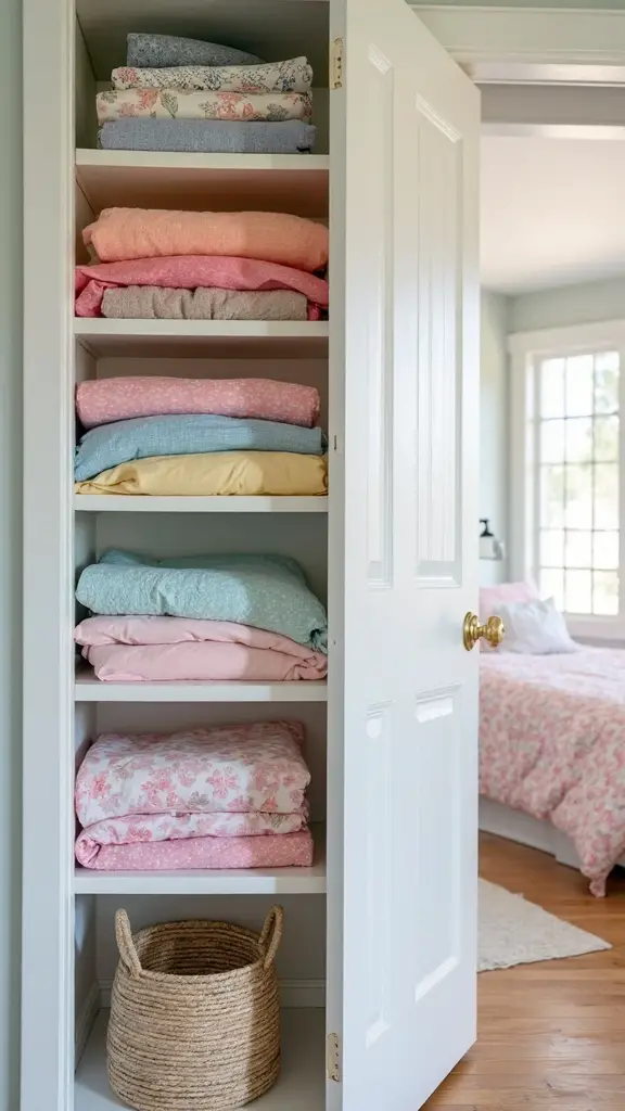 convenient bedding storage reduces hassle