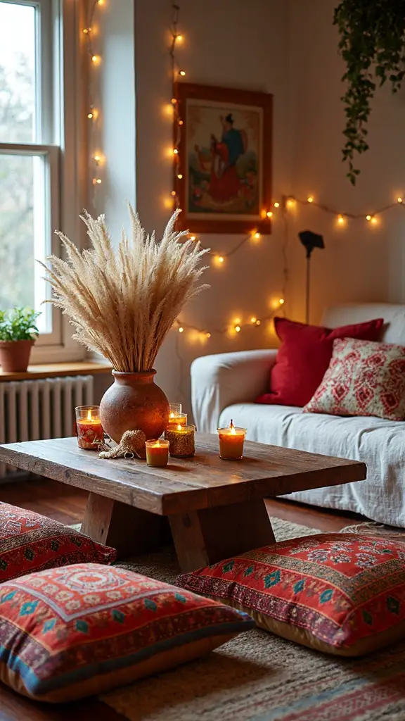 cozy bohemian holiday seating arrangements