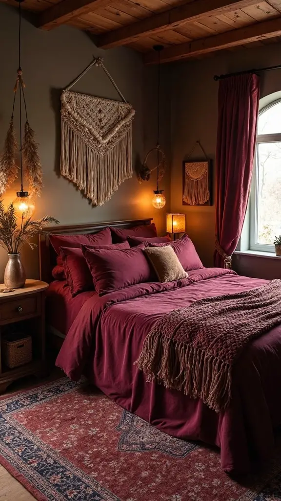 cozy bohemian moody elegance