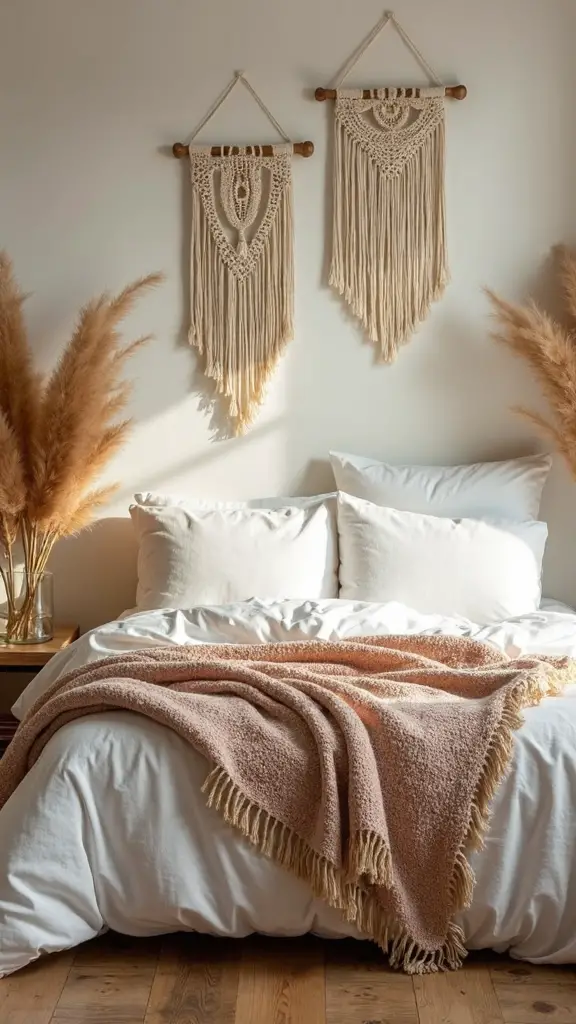 cozy bohemian textile accents
