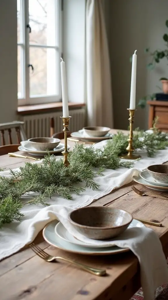 cozy christmas farmhouse tablescape decor
