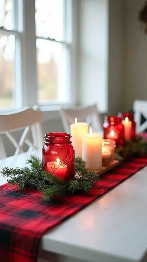 cozy farmhouse centerpiece with rustic touches