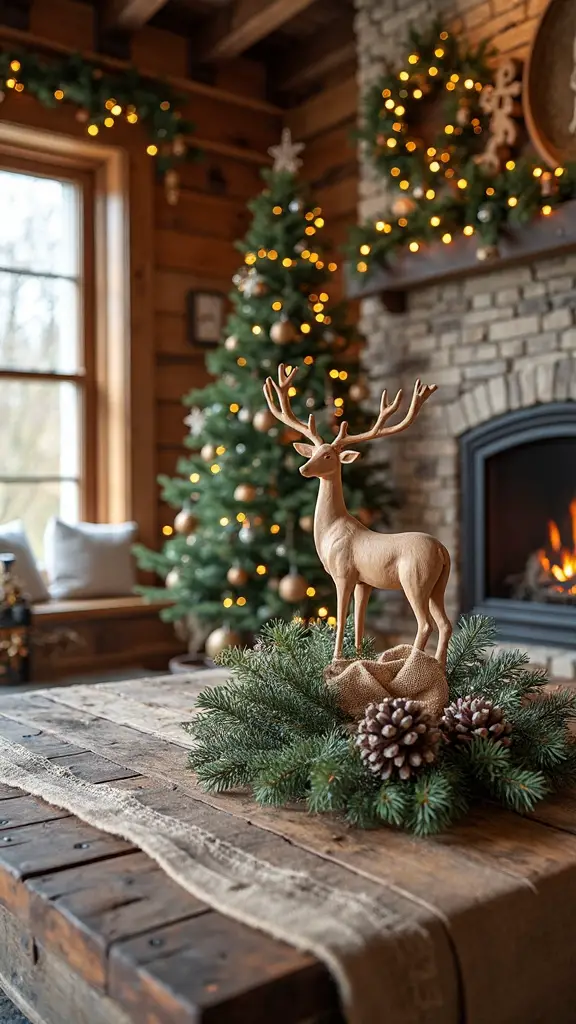 cozy forest inspired christmas decor
