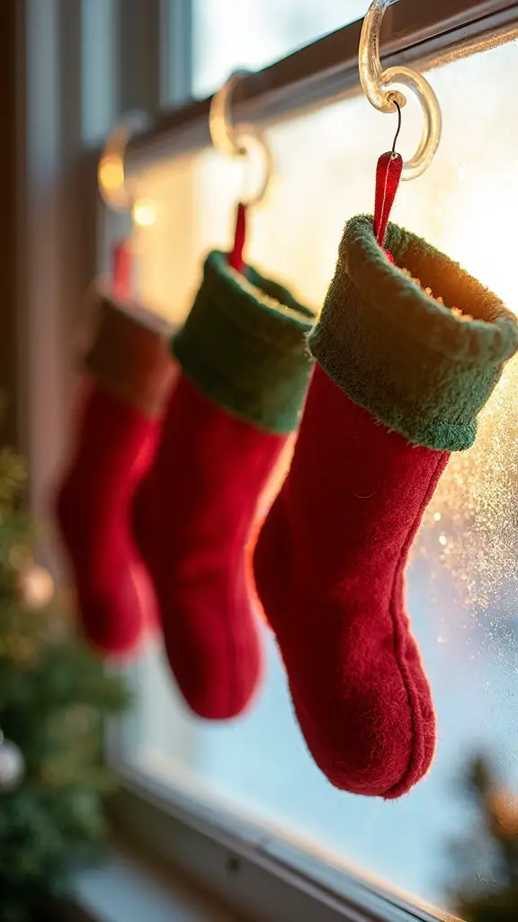 cozy holiday window decor idea