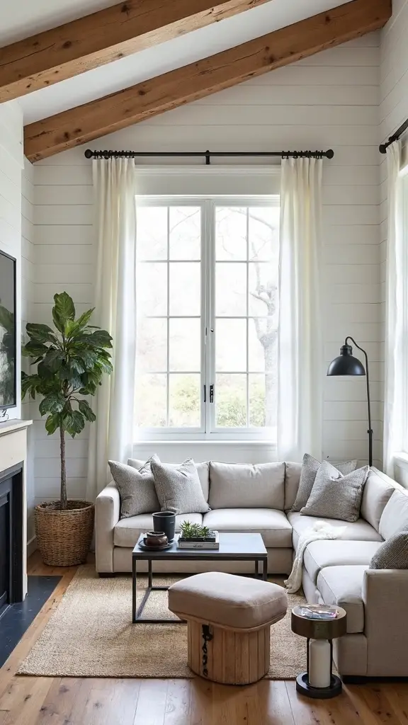 cozy modern minimalist farmhouse