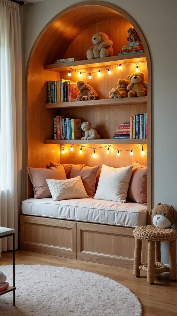cozy reading retreat with strategic lighting
