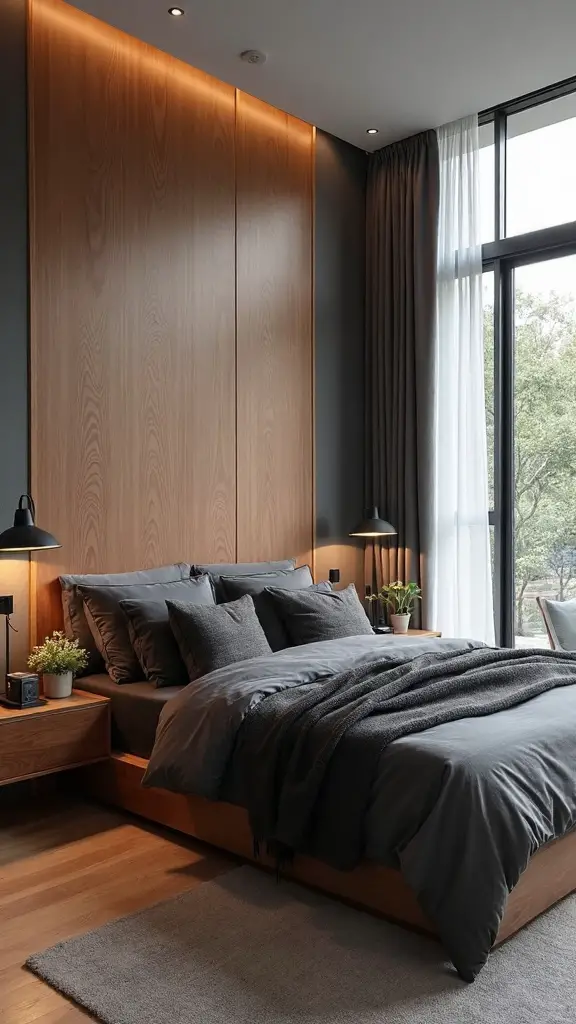 cozy rustic grey bedroom retreat