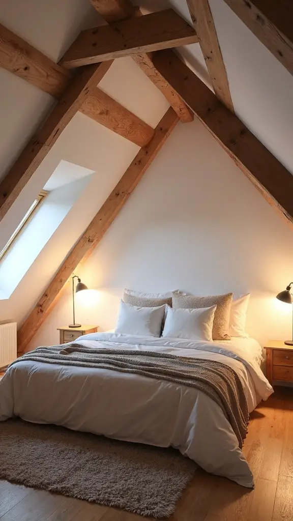cozy slanted ceiling retreat space