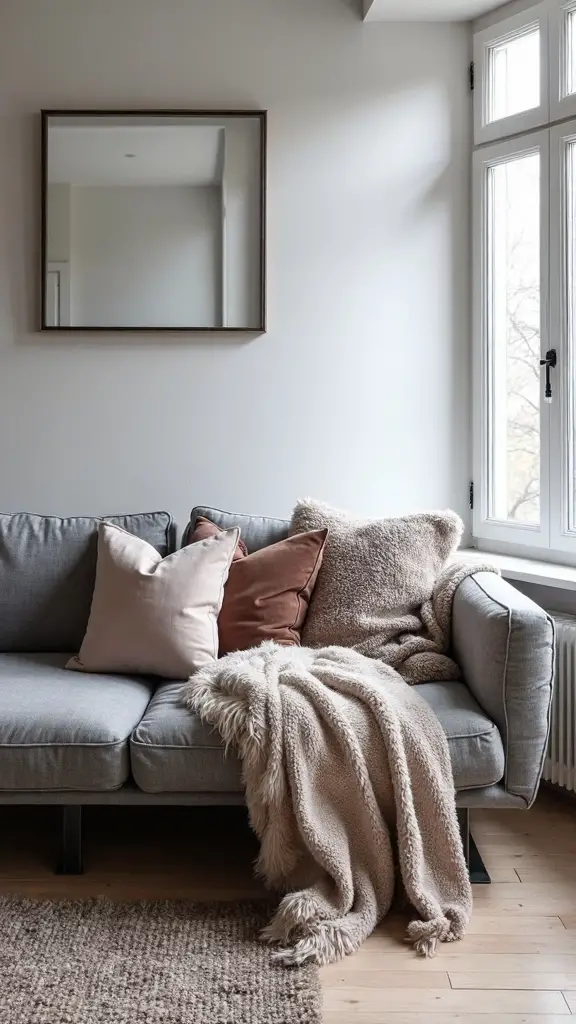cozy textural layered comforting