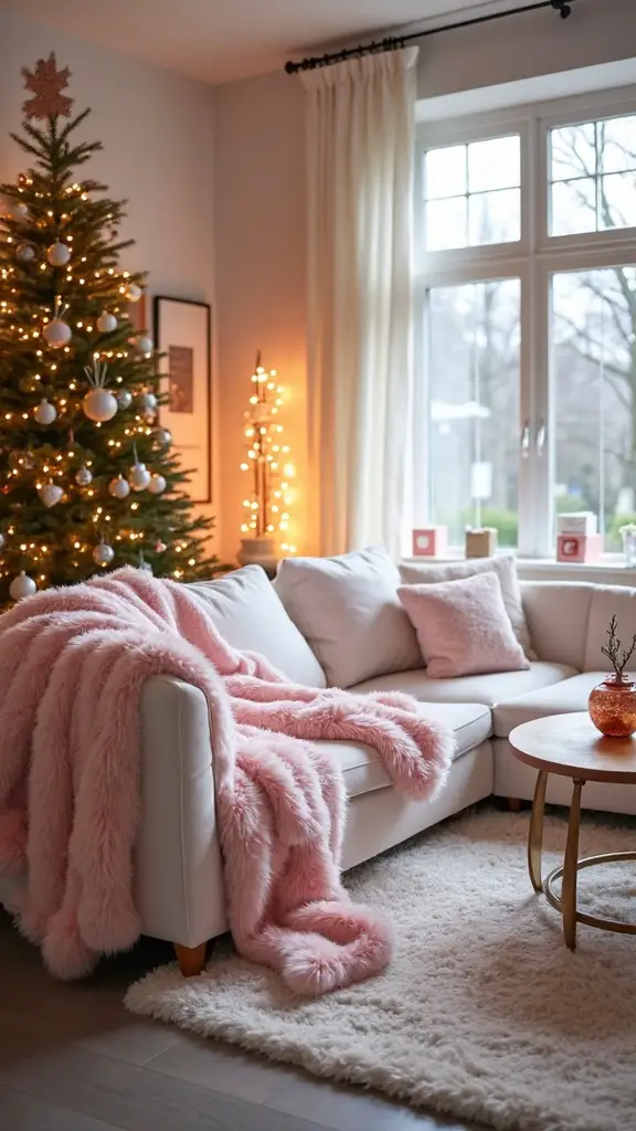 cozy winter seating luxurious holiday accents