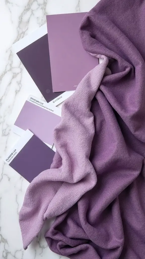 curate boho purple color harmonies