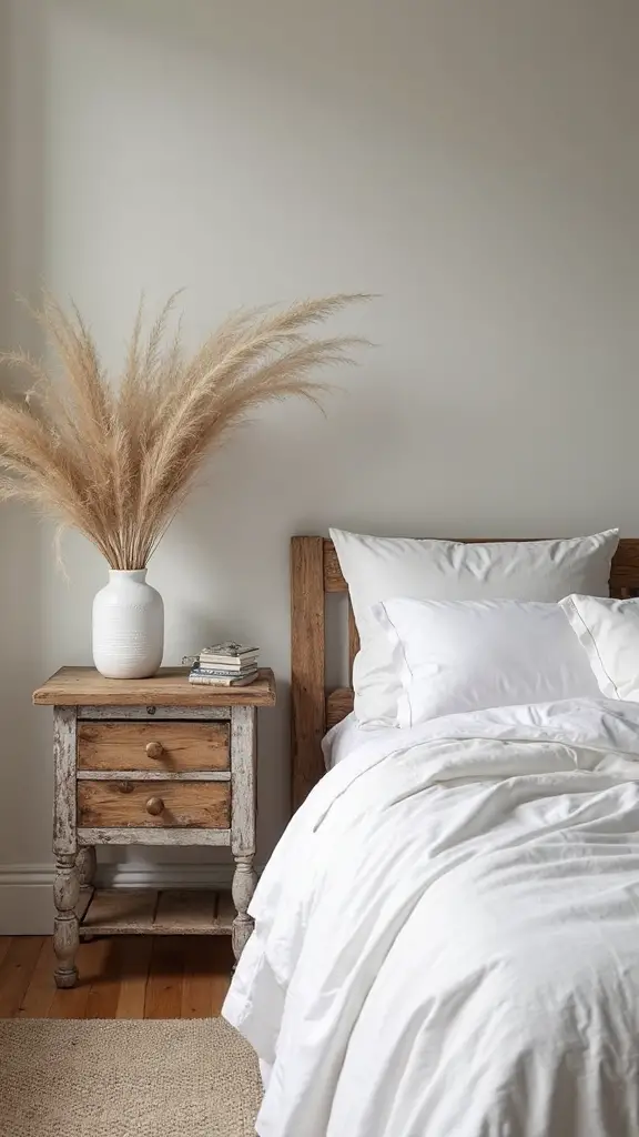 curated vintage modern boho minimalist bedroom