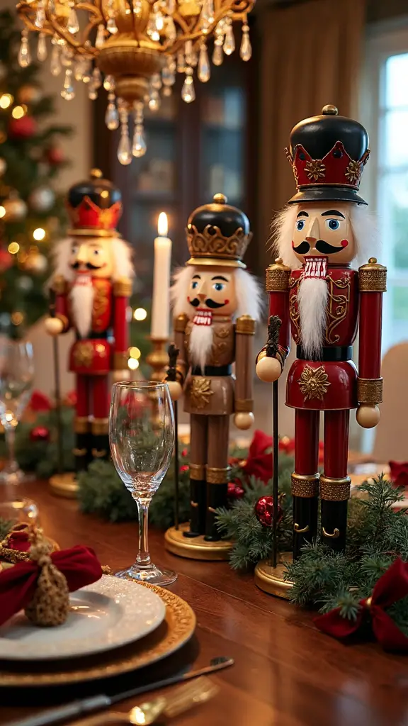 curated vintage nutcracker collection display