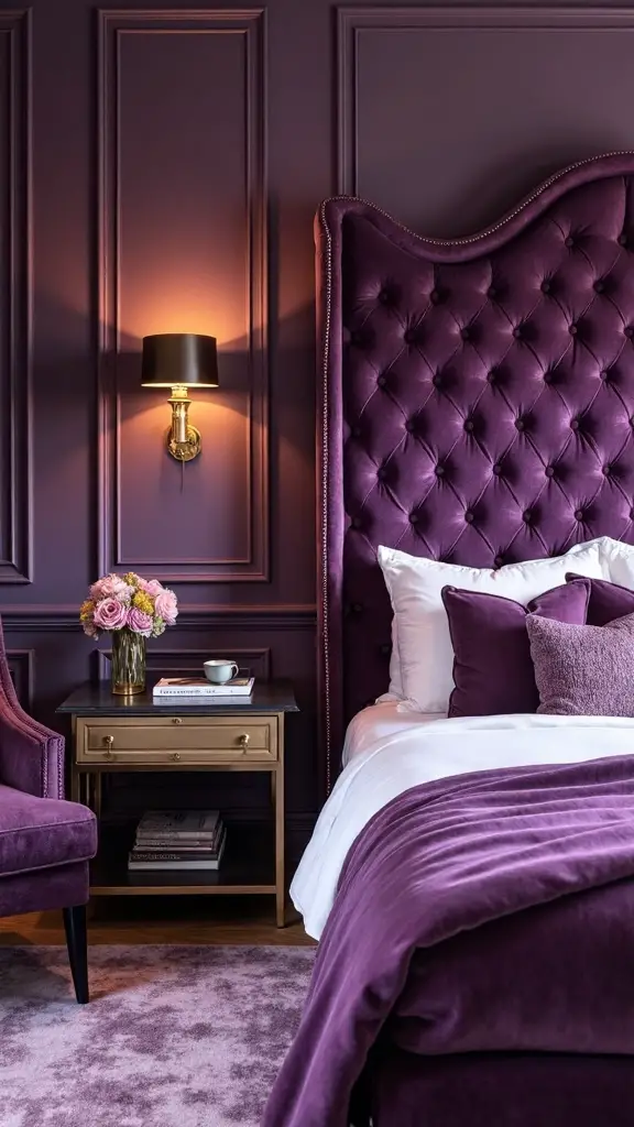 customized purple upholstered statement pieces