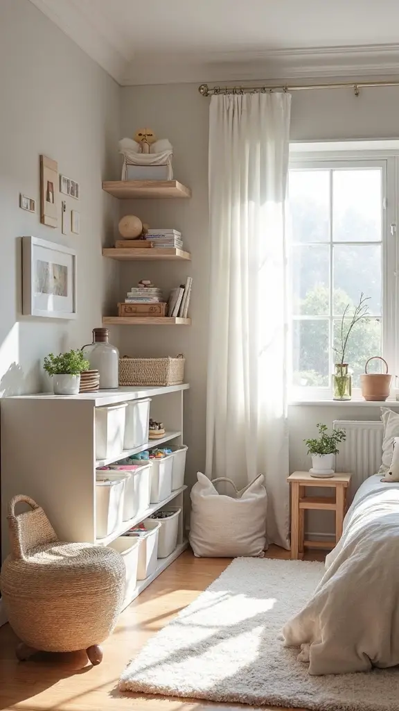 declutter routinely for tidy bedrooms