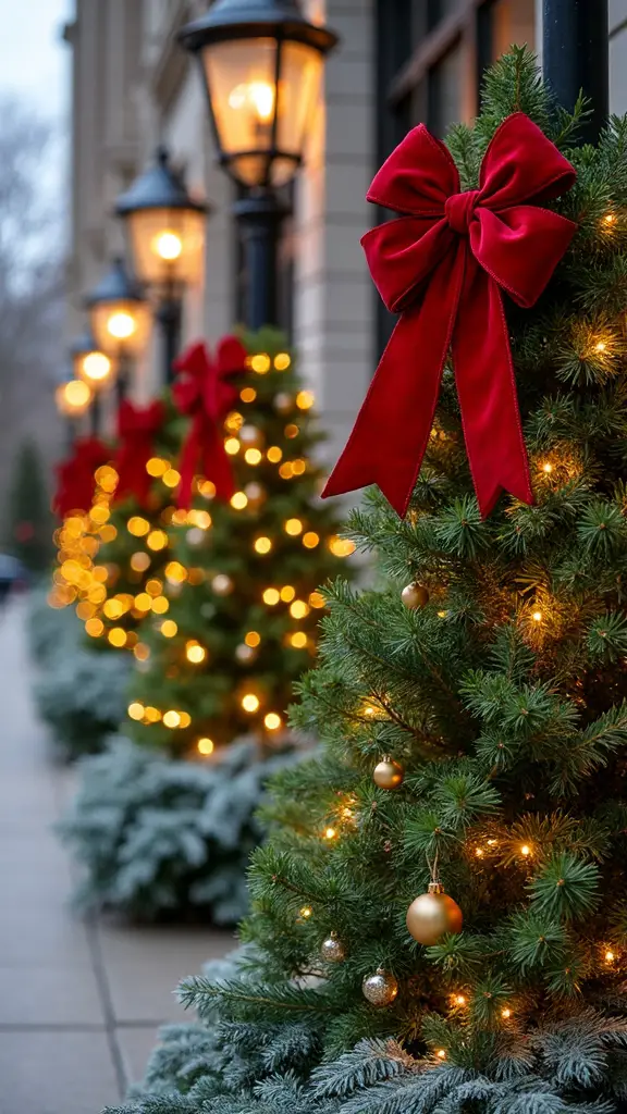 decorate existing landscape festively