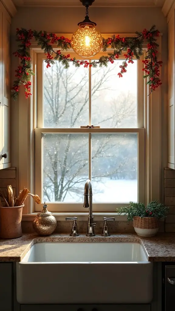 decorative temporary festive window clings