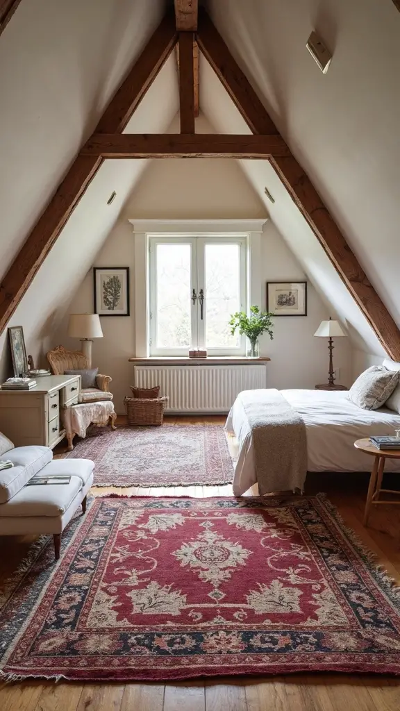 defining zones through area rugs