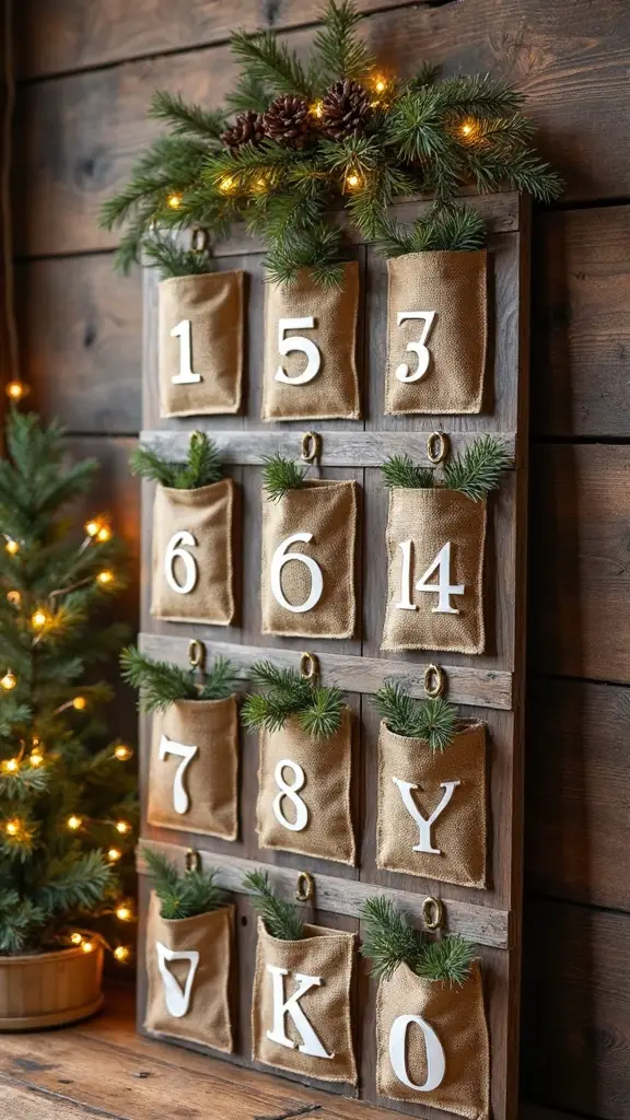 distressed wood farmhouse christmas countdown