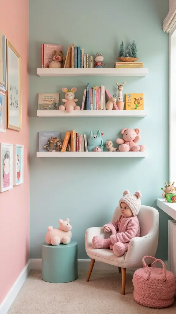 dual purpose display shelf organization