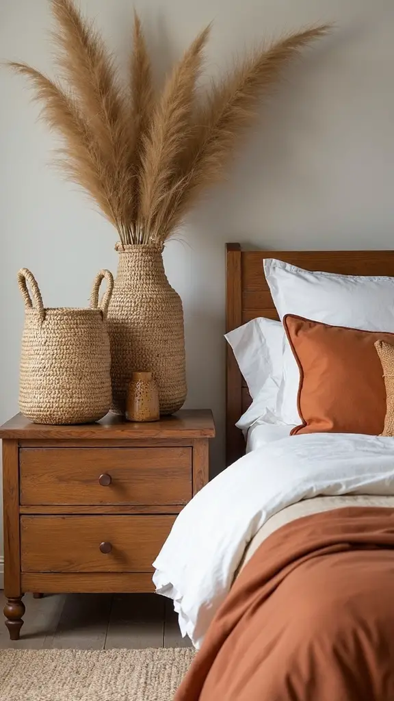earthy woven boho natural
