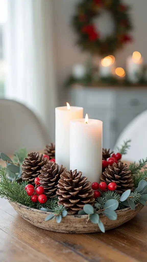 effortless french farmhouse christmas centerpieces