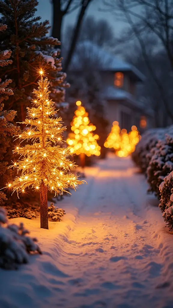 effortless ground level winter wonderland illumination
