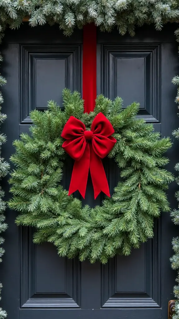 elegant christmas wreath decor
