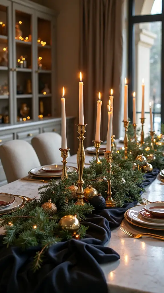 elegant holiday table display showcase