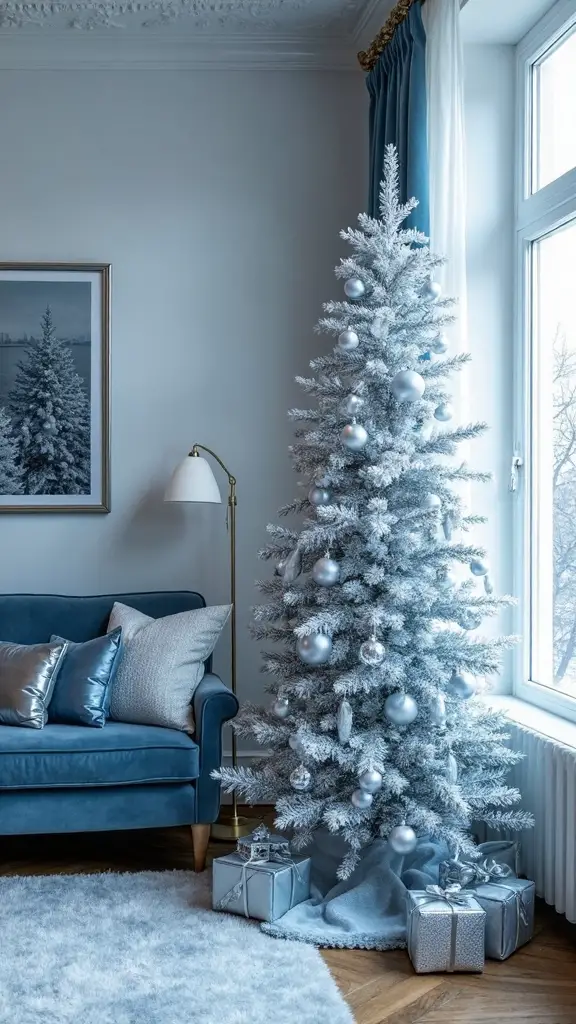 elegant icy shimmering winter wonderland