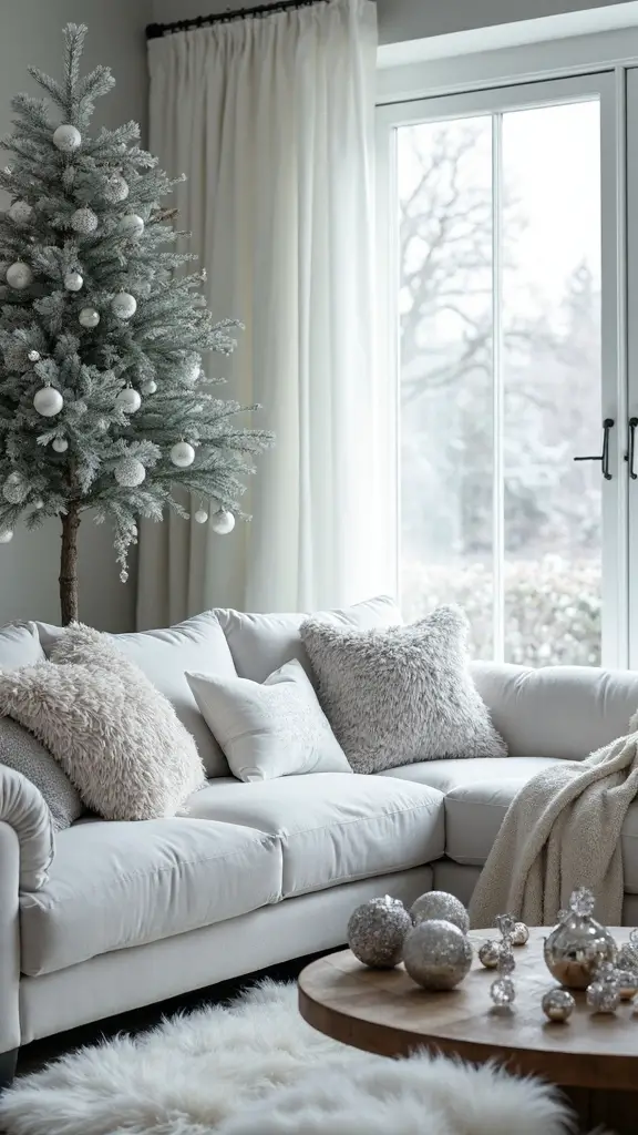 elegant metallic winter wonderland decor