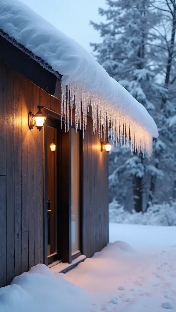 elegant minimalist roofline illumination