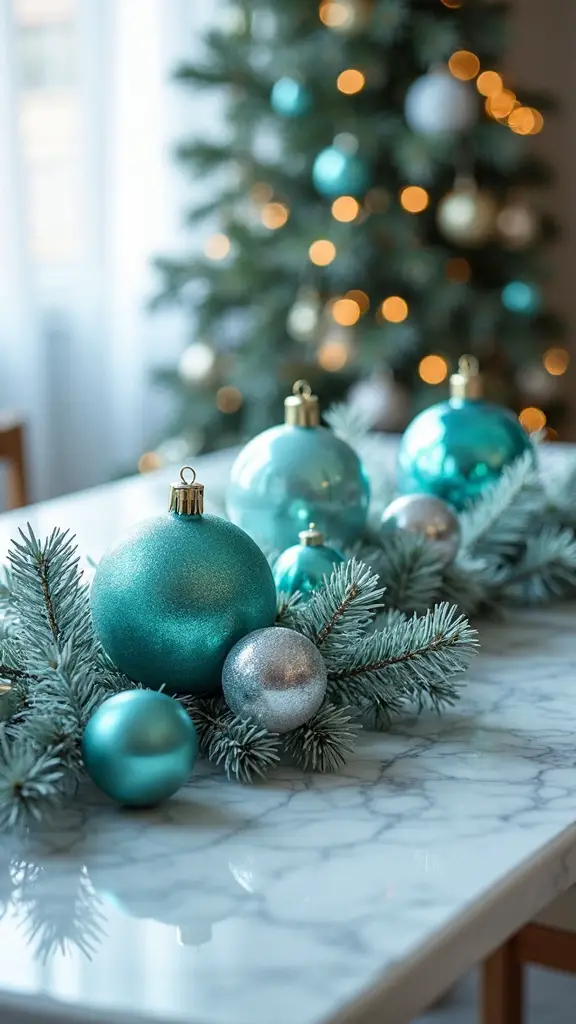 elegant minimalist sophisticated turquoise silver