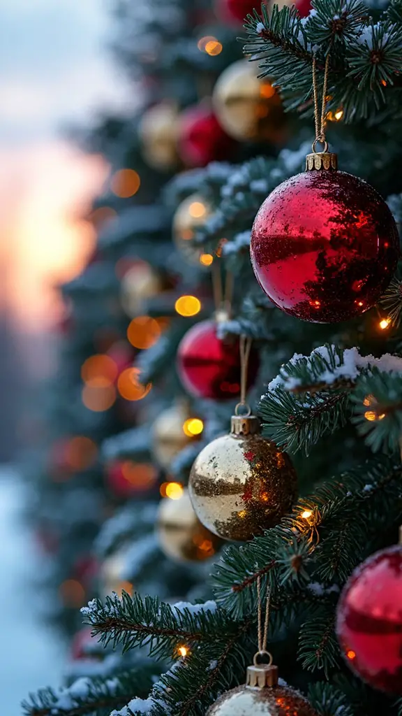 elegant outdoor christmas ornament display