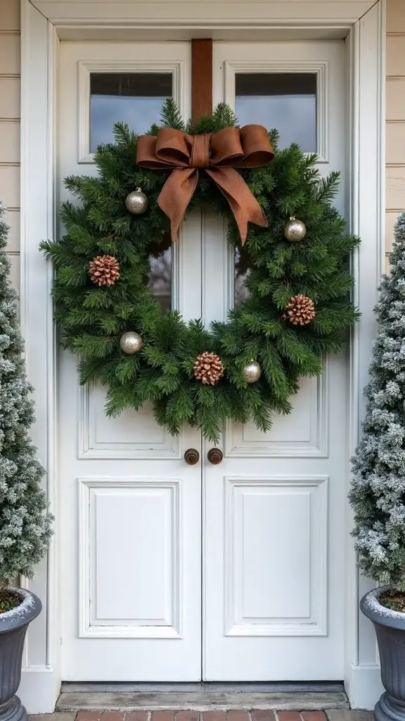 elegant oversized nature inspired holiday wreaths