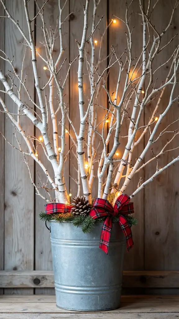 elegant rustic farmhouse holiday arrangements