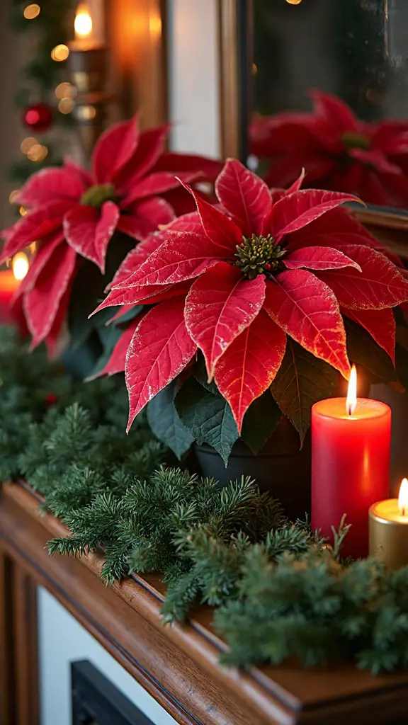 elegant traditional christmas poinsettia displays