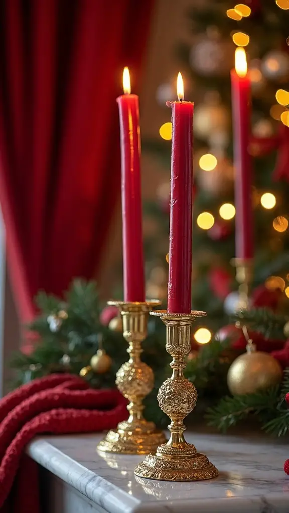 elegant vertical christmas accent displays